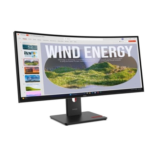 Monitor Lenovo ThinkVision T34WD-40 34" WQHD 3440x1440 120Hz VA Curved USB-C 100W