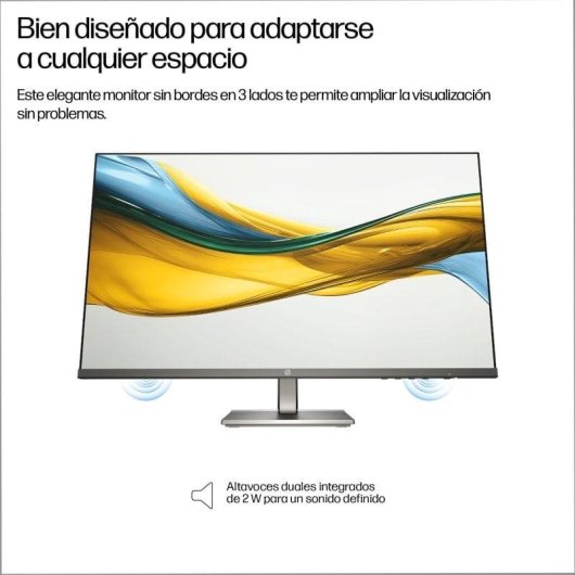 Monitor HP Series 5 23,8" Full HD 1920x1080 100Hz IPS Nero con Altoparlanti Integrati
