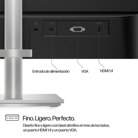 Monitor HP Serie 5 23,8" FullHD 100Hz IPS Höhenverstellbar Silber