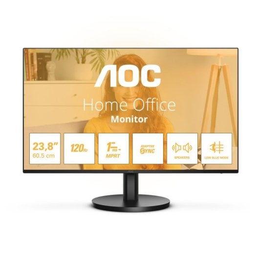 AOC 24B3QA2 23.8" FullHD 120Hz IPS com Adaptive Sync, Altifalantes, VESA e FlickerFree