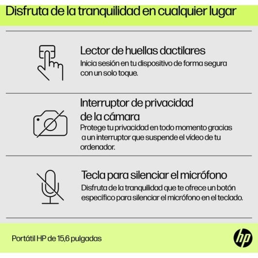 HP 15-fd0273ns Intel Core i5-1334U 16GB 1TB SSD 15.6" Iris Xe Wi-Fi 6 Azul