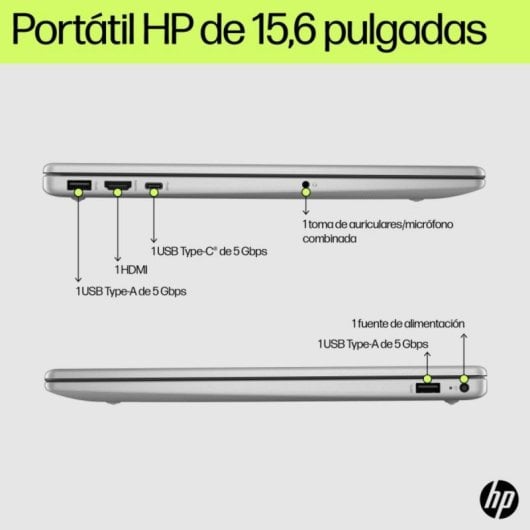 Ordinateur Portable HP 15-fd0273ns Intel Core i5/1 To SSD/Intel Iris Xe/7,75 h