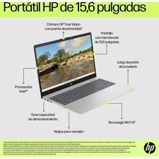 Laptop HP 15-fd0280ns 15.6" Intel Core i5-1334U 16GB 1TB SSD Iris Xe Windows 11