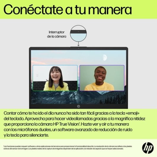 HP AI 15-fd2001ns 15.6" Intel Core Ultra 7 255U 32GB 1TB SSD Windows 11 Home Plata AI Boost