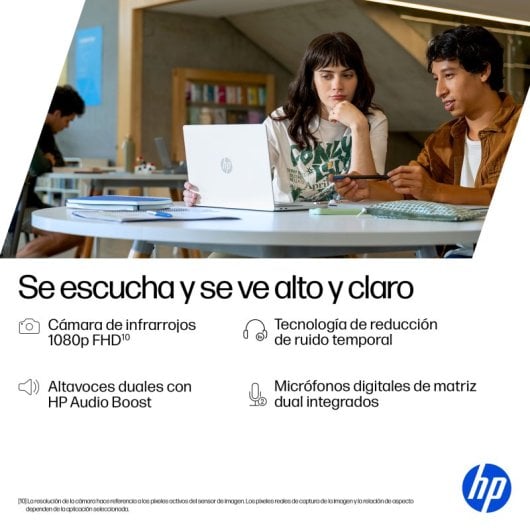 HP OmniBook 5 Portátil NGAI 14-he0004ns 14" OLED Snapdragon X 16GB 512GB SSD Copilot+ WIN 11 Plata