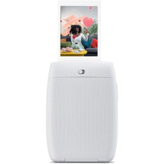 Impresora portátil Fujifilm Instax Mini Link 3 Clay White, 15s, 318ppp, Collage, 100 fotos
