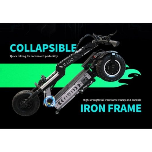 Trottinette Électrique T30 Double Moteur 1600 W Autonomie 100 km Design Pliable