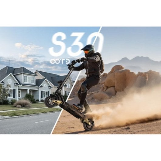 Patinete eléctrico S30 Duales 2400W 65km/h Batería 52V 23,4Ah GPS Hidráulico Plegable