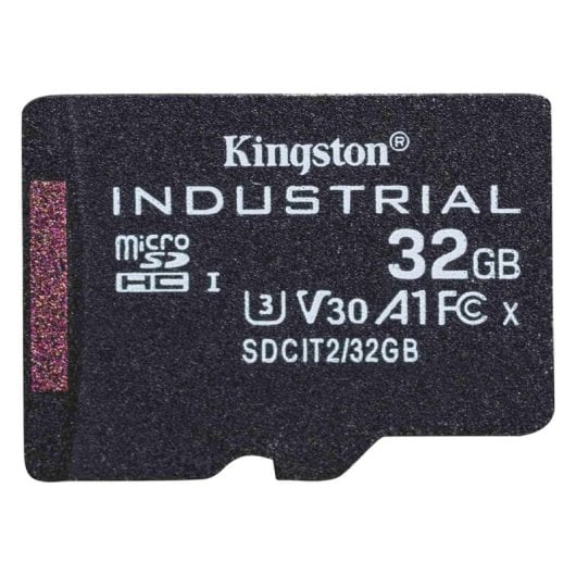 32GB Kingston MicroSDHC UHS-I Class 3 U30 V30 A1 Noir