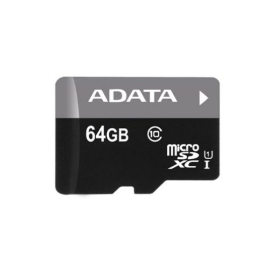 Carte mémoire MicroSDXC ADATA 64GB UHS-I Classe 10 30MB/s Noir