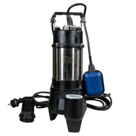Bomba sumergible HY-EPFT1100 1100W 230V Vortex IP68 para aguas sucias y sólidos 40mm