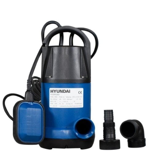 Bomba sumergible HYDRONIC HY-EPFT550 Cuerpo no oxidable Asa Transporte Racor Multidiámetro 5m profundidad 900W