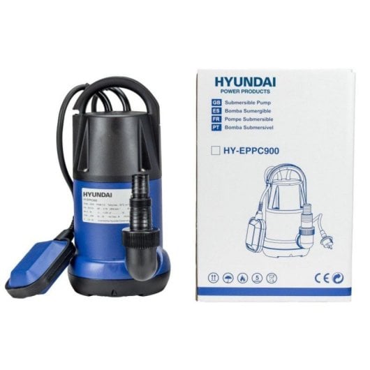 Bomba sumergible HYDRONIC HY-EPFT550 Cuerpo no oxidable Asa Transporte Racor Multidiámetro 5m profundidad 900W