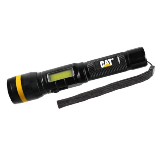 Linterna táctica CAT CT6215 COB LED 1000lm Powerbank Aluminio USB IPX4 Amarillo