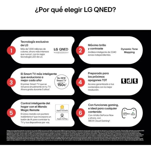 TV LG QNED 43QNED84A6C 43" 4K Ultra HD Smart TV WiFi Bluetooth VRR HDR10