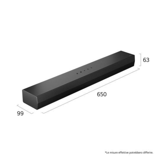 LG S20A Barra de Som 2.0 Canais 50W Dolby Atmos Bluetooth ARC Preta