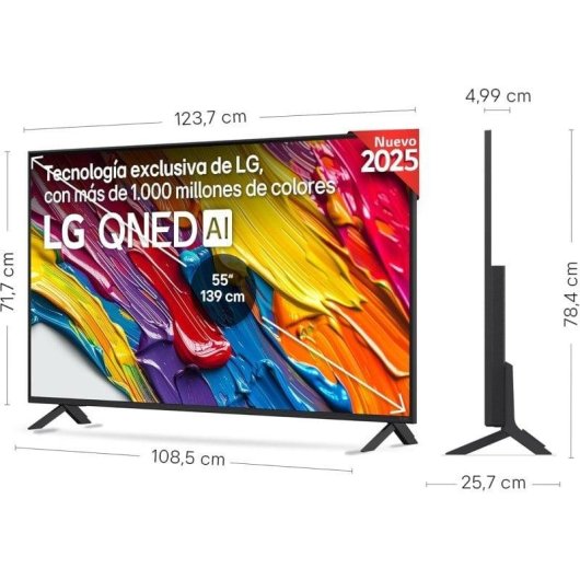 TV LG QNED 55QNED84A6C 55" 4K UltraHD 60Hz Smart TV WebOS HDR10 HomeKit