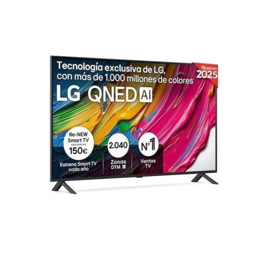 TV LG QNED 55QNED80A6A 55" 4K UltraHD 60Hz Smart TV WebOS HDR10 Local Dimming