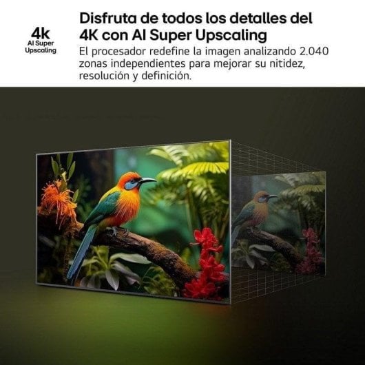 TV LG QNED 55QNED80A6A 55" 4K UltraHD 60Hz Smart TV WebOS HDR10 Local Dimming AI Sound Pro