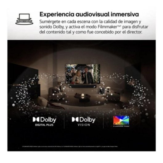 TV LG QNED AI 65QNED84A6C 65" 4K UltraHD Smart TV WebOS HDR10 Dolby Digital