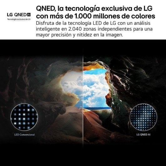 TV LG QNED 65QNED80A6A 65" 4K UltraHD 60Hz Smart TV WebOS HDR10 AI Sound Pro