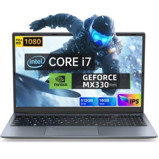 Portátil Vanwin GLX257KU Intel Core i7-6600U 16GB 512GB SSD NVIDIA MX330 15.6" FHD Gris