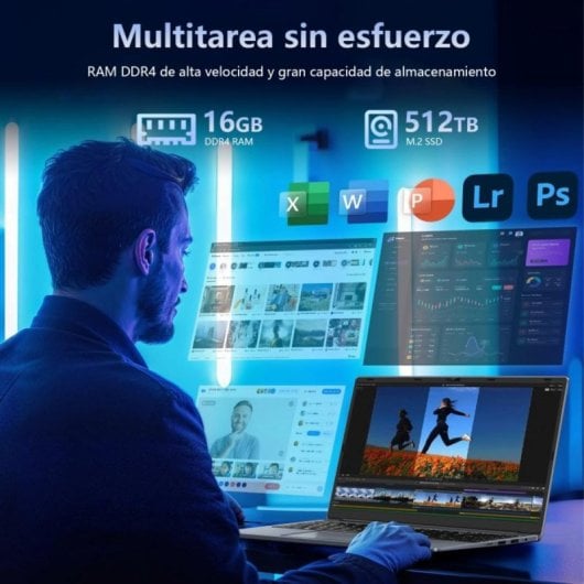 Portátil Vanwin GLX257KU Intel Core i7-6600U 16GB 512GB SSD NVIDIA MX330 15.6" FHD Gris