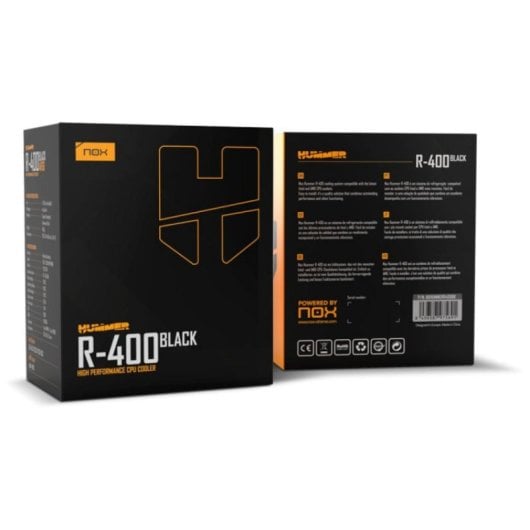 Refrigeración Aire Nox Socket Intel & AMD 120mm Hummer R-400 Hochleistungs-CPU-Kühler