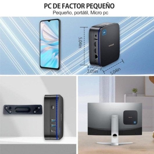 Mini PC Blackview MP60 Intel N150 16GB 512GB SSD UHD Graphics Windows 11 Pro Dual HDMI