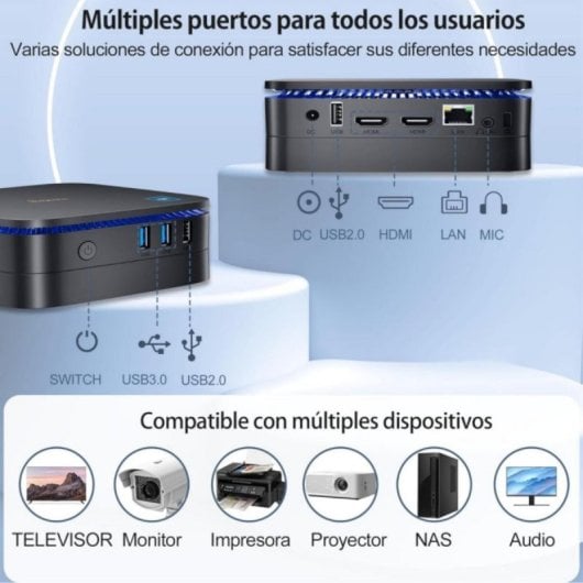 Mini PC Blackview MP60 Intel N150 16GB RAM 1TB SSD Dual HDMI 4K Mini PC Blackview MP60 Intel N150 16GB RAM 1TB SSD Dual HDMI 4K