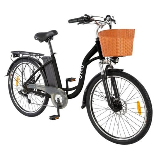 Bicicleta eléctrica DYU C6 350W 12,5Ah 26" Suspensión Almacenamiento Frenos Disco