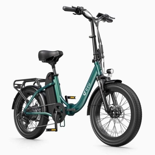 Bicicleta eléctrica DYU C9 250W 48V 15.6Ah Plegable Hidráulica 20" 100km Autonomía
