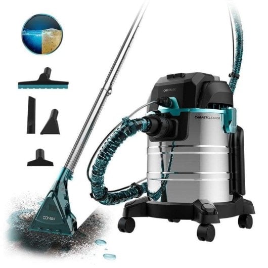 Aspiradora Wet&Dry Cecotec Conga CarpetClean 20000 Max 1400W Filtro HEPA