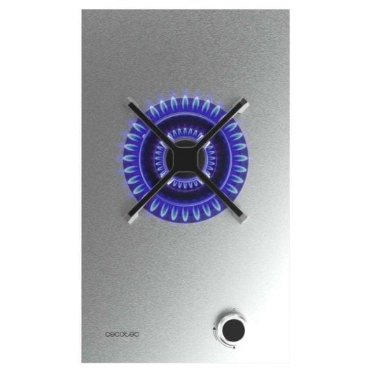 Placa de gas Cecotec Bolero Squad G 1400S Inox 3.4kW WOK Hierro Fundido