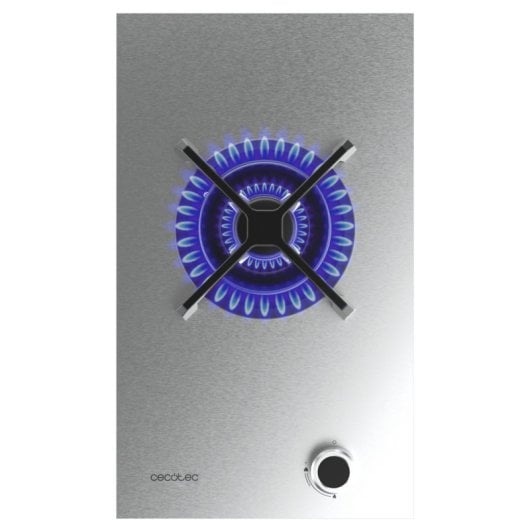 Placa de gas Cecotec Bolero Squad G 1400S Inox 3.4kW WOK Hierro Fundido