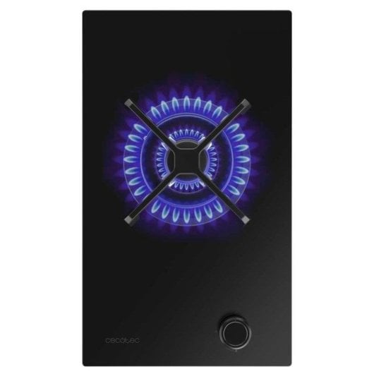 Placa Cecotec Bolero Squad G 1400S 1 Fuego 3,4kW Nano Glass Hierro Fundido Encendido Electrónico