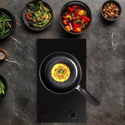 Placa Cecotec Bolero Squad G 1400S 1 Fuego 3,4kW Nano Glass Hierro Fundido Encendido Electrónico