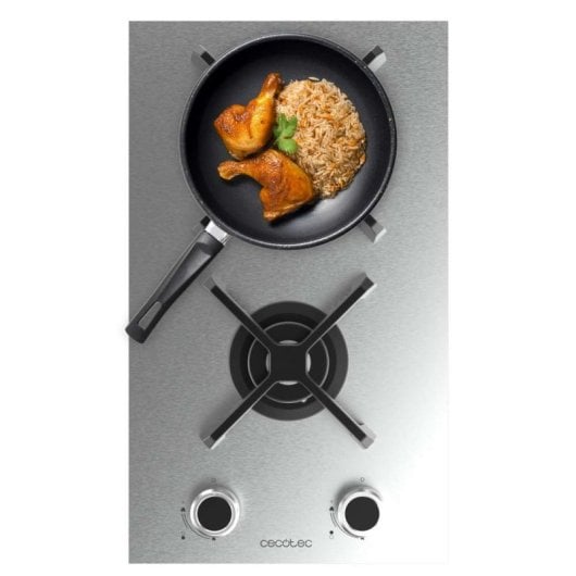 Bolero Squad G 2400S Inox 2 Fuegos Gas Inoxidable 5,2kW Triple Corona WOK Encendido Electrónico