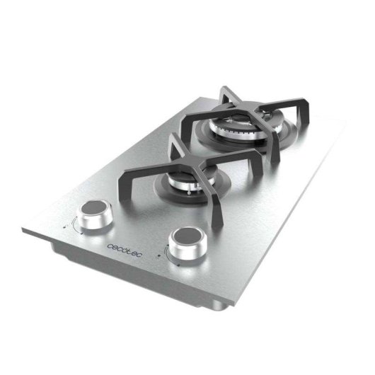 Kochfeld Cecotec Bolero Squad G 2400S Inox 2 Gasbrenner WOK Triple Corona Edelstahl Elektrisch