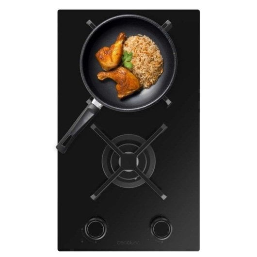 Plaque de cuisson gaz Cecotec Bolero Squad G 2400S Nano Glass WOK Fonte