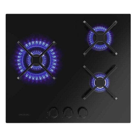 Bolero Squad G 3400S Nano Glass Plaque de gaz 3 Brûleurs 6,2kW avec WOK