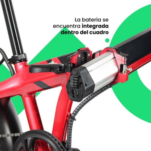 Bicicleta eléctrica YOUIN Dallas BK1650 FAT Plegable 250W 52Nm 20" Suspensión Frenos Hidráulicos