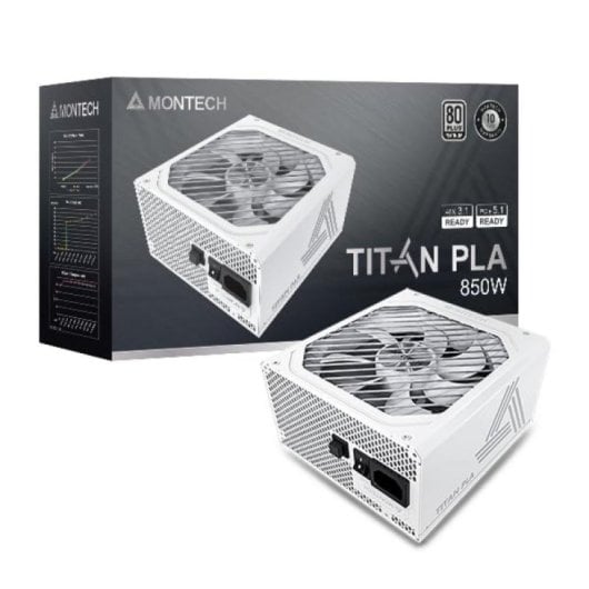 Montech Titan PLA 850W Bloc d'Alimentation Haute Performance Fiabilité Énergétique
