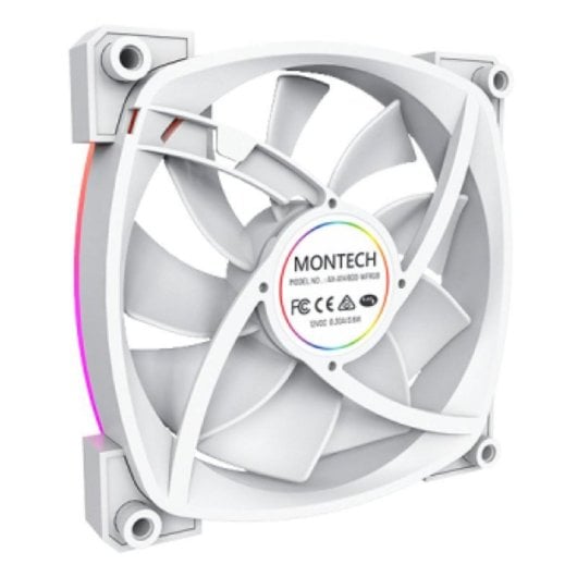 Ventola Montech AX140 PWM 14 cm 540-1760 RPM LED Bianco