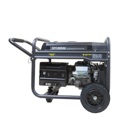 Generador Gasolina Hyundai Arranque Eléctrico Protección AVR Pantalla LED Ruedas Monofásico 8,5Kw