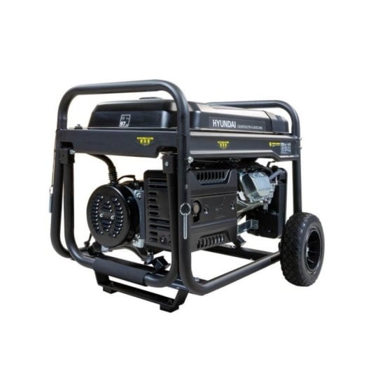 Generador Gasolina Hyundai Arranque Eléctrico Protección AVR Pantalla LED Ruedas Monofásico 8,5Kw