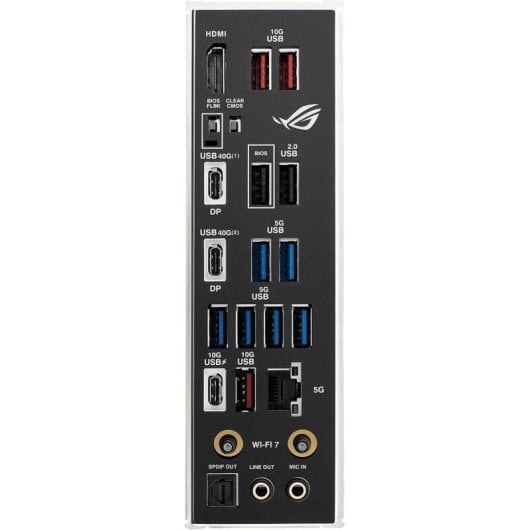 ASUS ROG STRIX X870E-H GAMING WIFI7 Motherboard ATX AMD X870E com Wi-Fi 7, DDR5, 4x M.2, 5GbE e Bluetooth 5.4