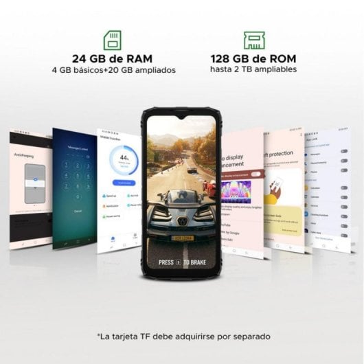 DOOGEE Blade10 Energy Smartphone, 4 GB, 128 GB, Octa-Core, 6,56 Zoll, 6150 mAh, IP68/69K, Android 15, Grün
