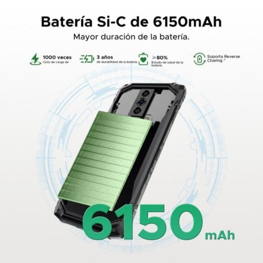 DOOGEE Blade10 Energy Smartphone 4 GB 128 GB Octa-Core 6,56 Zoll 6150 mAh IP68/69K Android 15 Rot