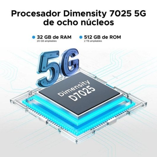DOOGEE Blade GT Pro 5G Smartphone, 12 GB, 512 GB, 6,72 Zoll, 120 Hz Display, 100 MP Kamera, 5800 mAh Akku, Silber
